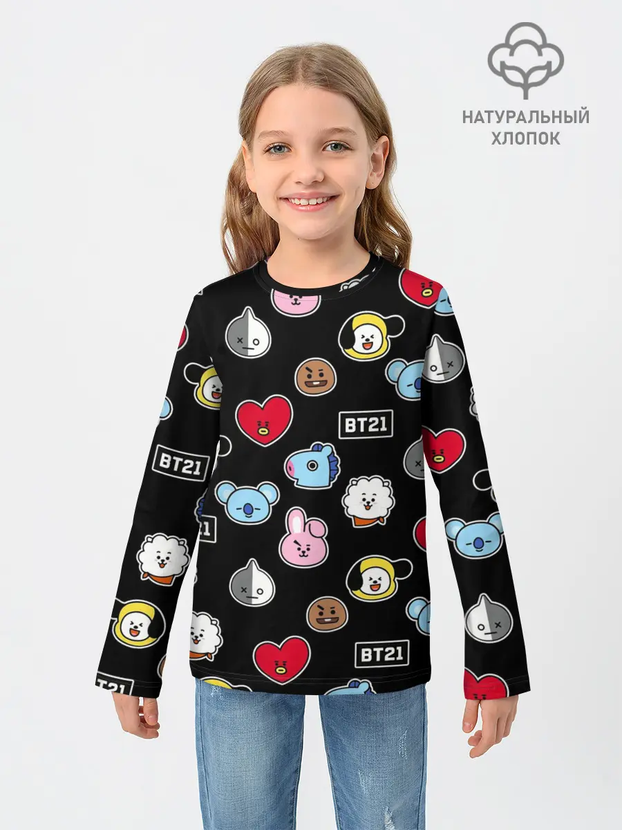 Детский лонгслив / BT21 | BTS | БТС | BANGTAN BOYS