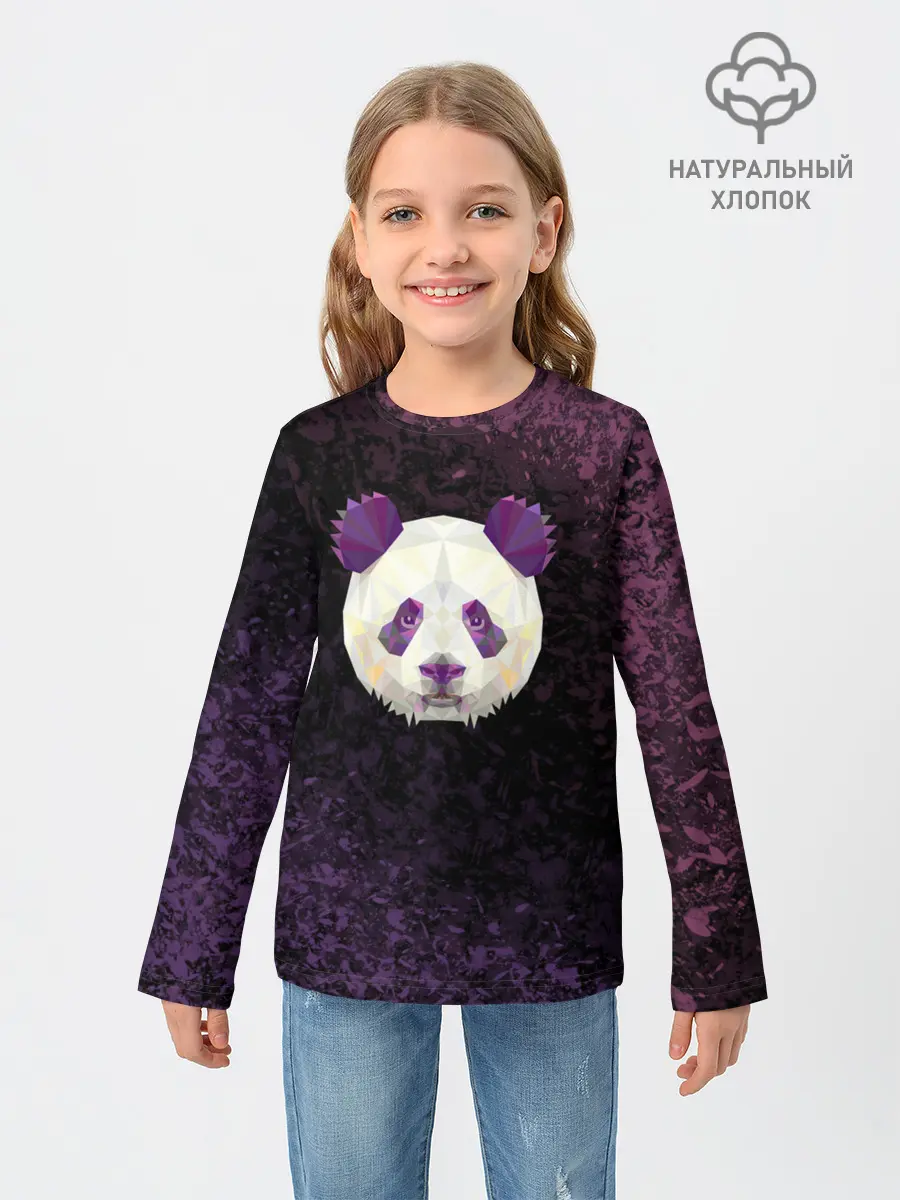 Детский лонгслив / Панда