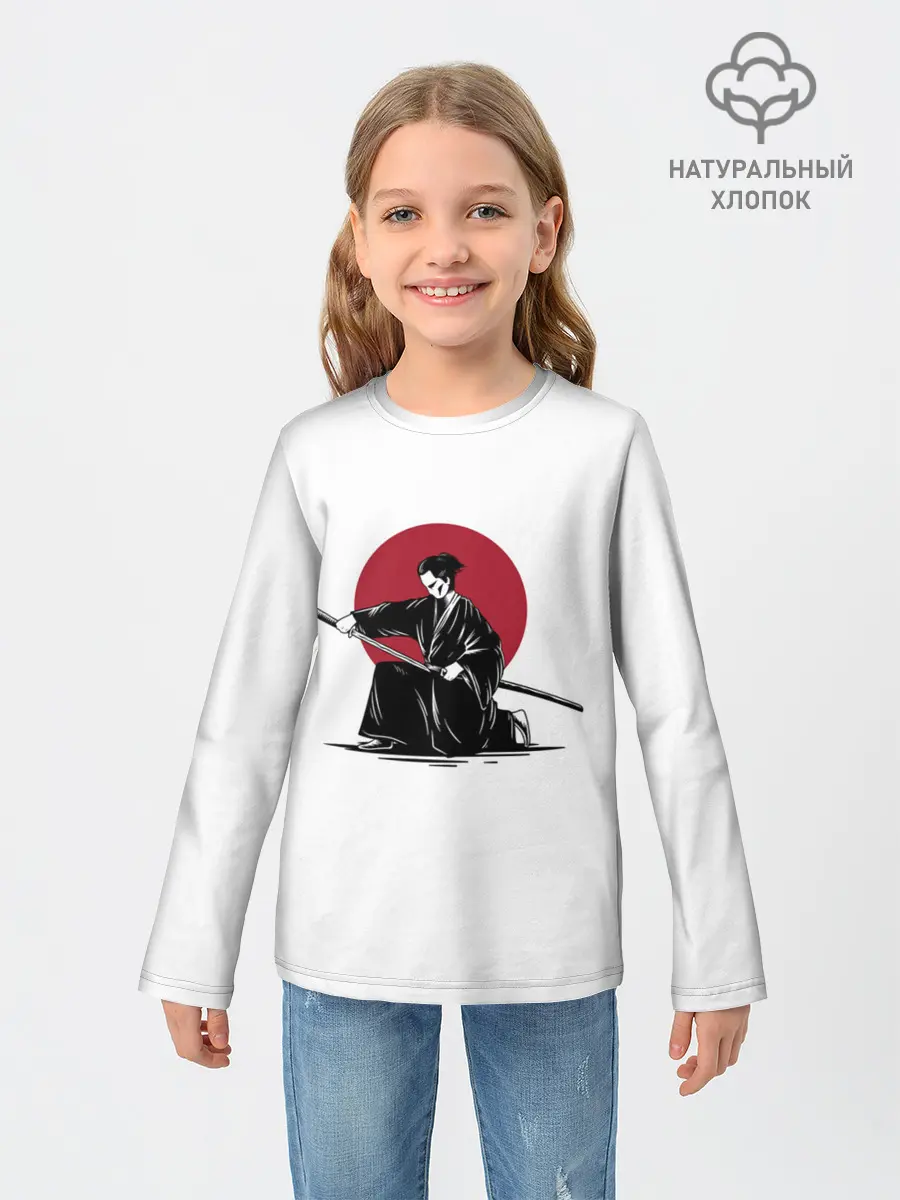 Детский лонгслив / ЯПОНСКИЙ САМУРАЙ | SAMURAI IN THE SUN