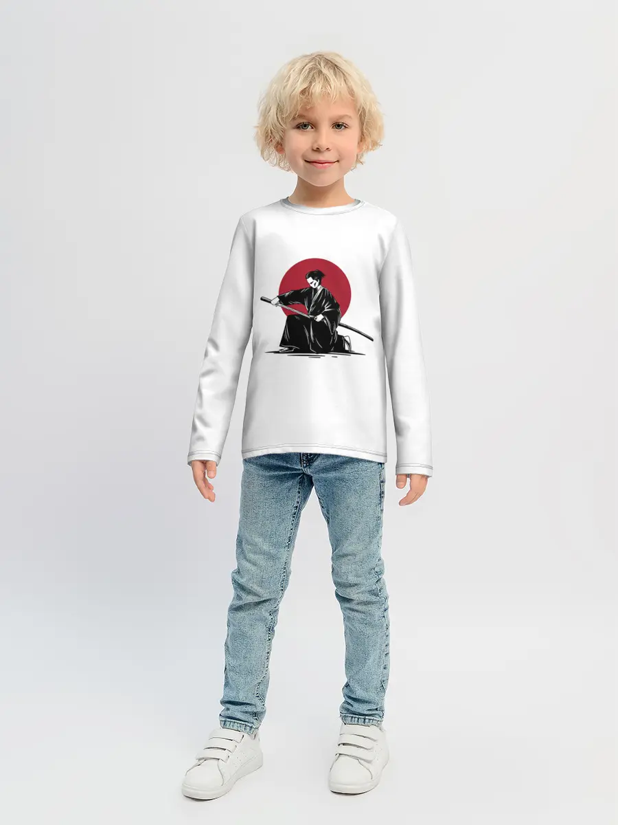 Детский лонгслив / ЯПОНСКИЙ САМУРАЙ | SAMURAI IN THE SUN