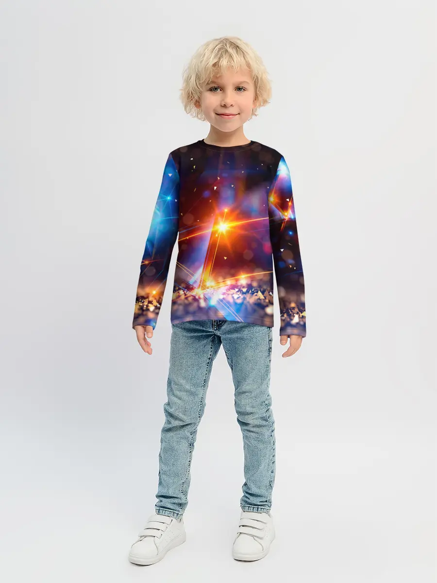 Детский лонгслив / geometry light