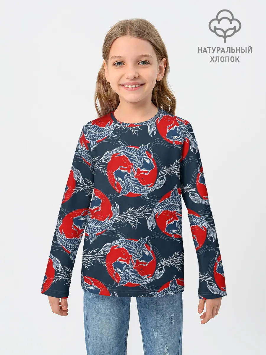 Детский лонгслив / Japanese carp