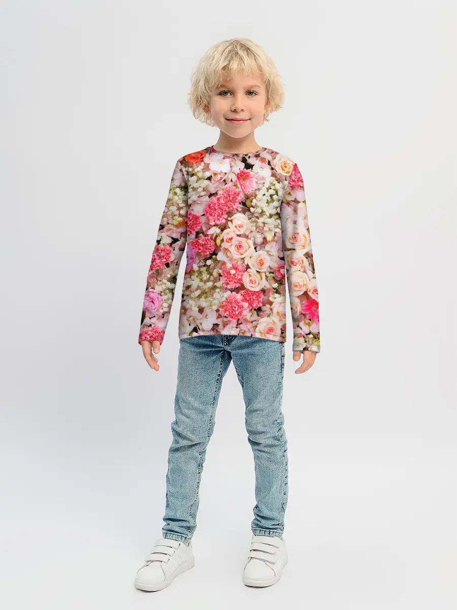 Детский лонгслив / Розы | Roses