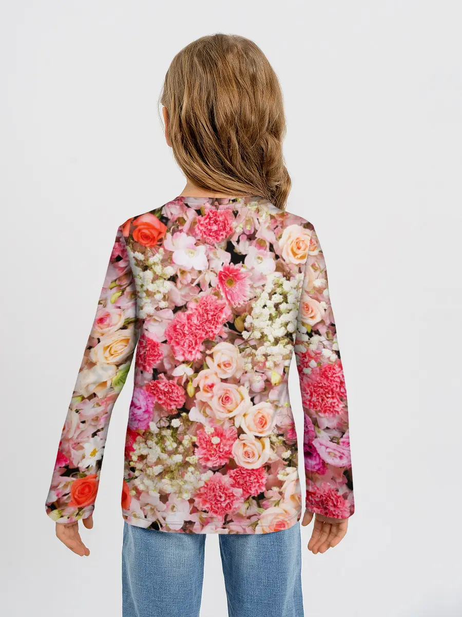 Детский лонгслив / Розы | Roses
