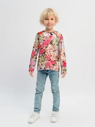 Детский лонгслив / Розы | Roses
