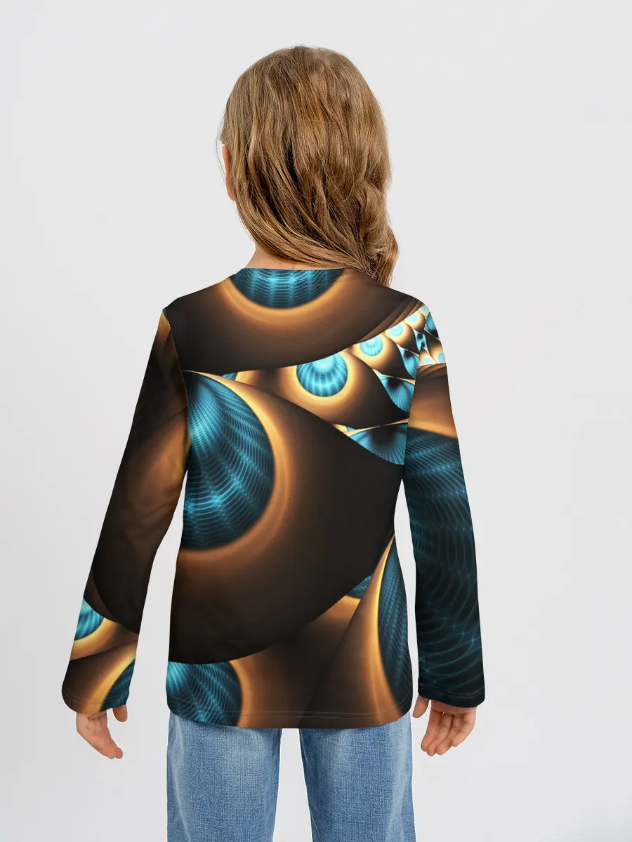 Детский лонгслив / 3D FRACTAL