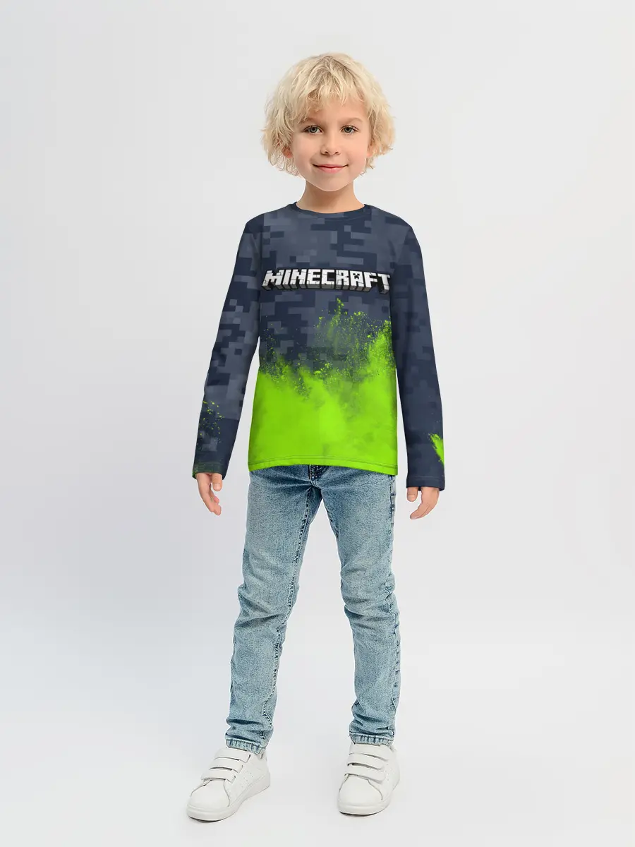 Детский лонгслив / MINECRAFT / МАЙНКРАФТ