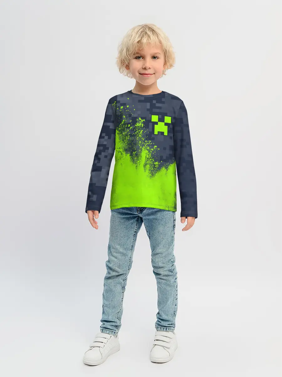 Детский лонгслив / MINECRAFT / МАЙНКРАФТ