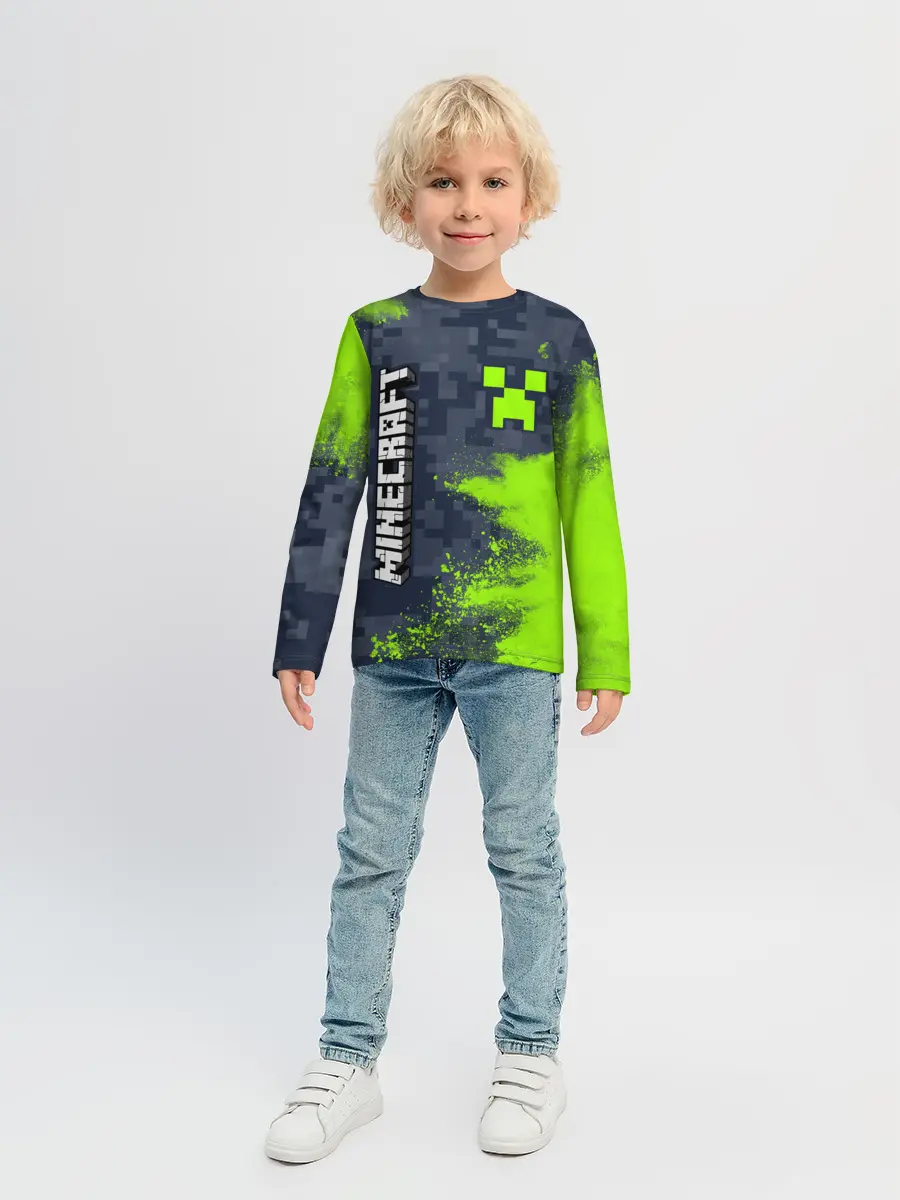 Детский лонгслив / MINECRAFT / МАЙНКРАФТ