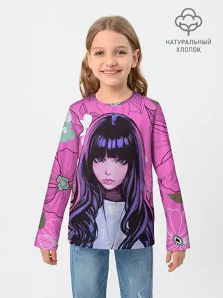 Детский лонгслив / Аниме Цветочная Тян