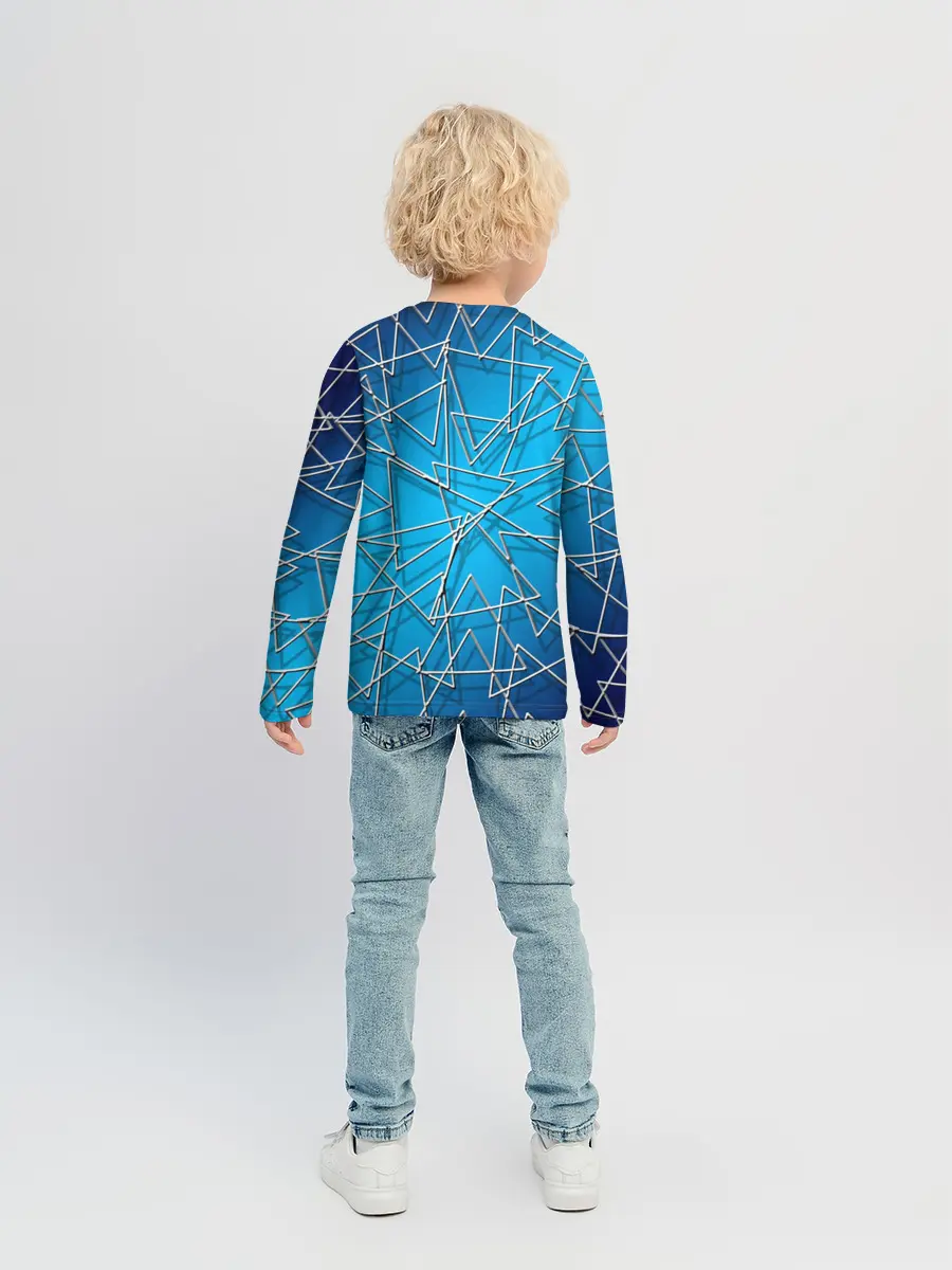 Детский лонгслив / Треугольники