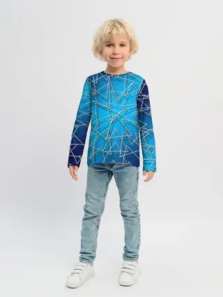 Детский лонгслив / Треугольники