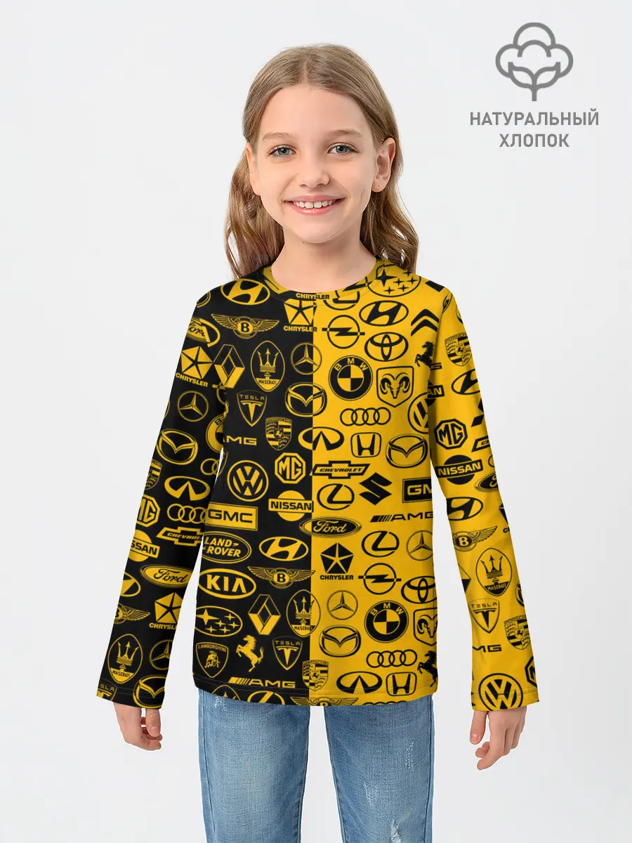 Детский лонгслив / ЛОГОТИПЫ АВТО