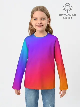 Детский лонгслив / Градиент