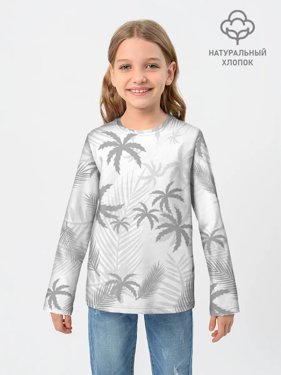 Детский лонгслив / ПАЛЬМЫ | ЛЕТО | TROPICAL