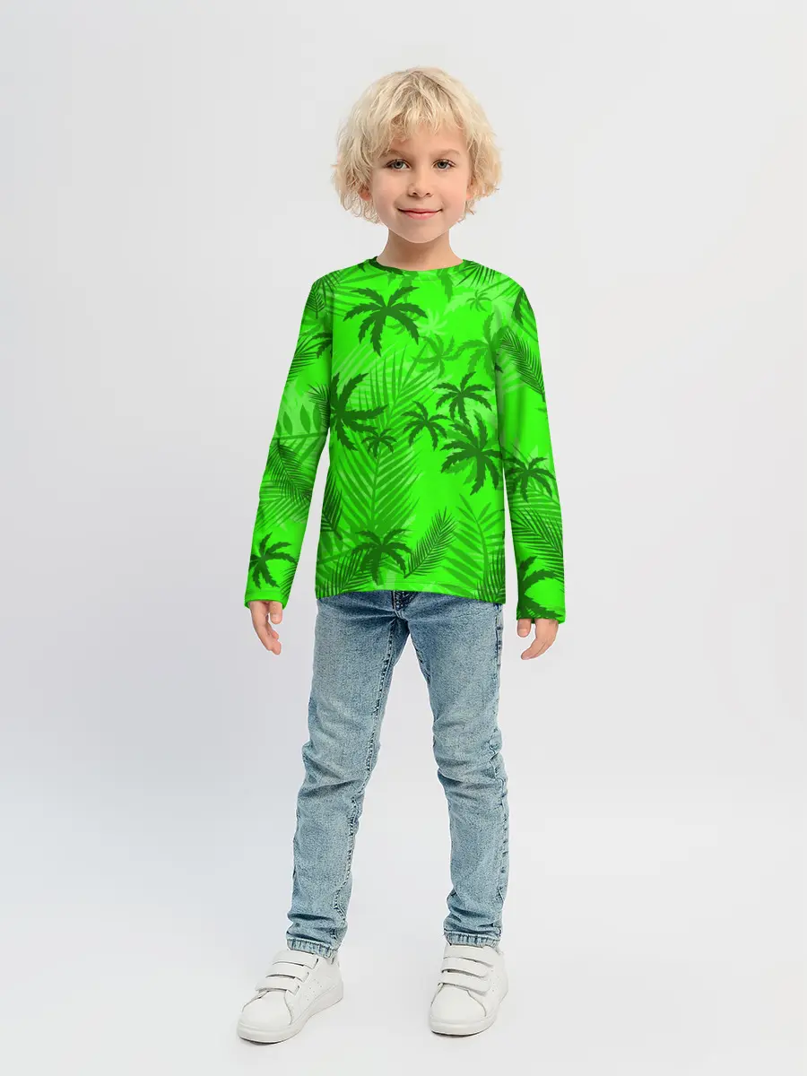 Детский лонгслив / ПАЛЬМЫ | ЛЕТО | TROPICAL