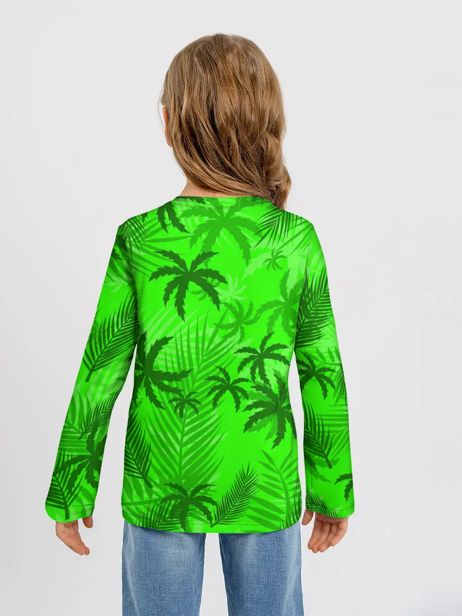 Детский лонгслив / ПАЛЬМЫ | ЛЕТО | TROPICAL