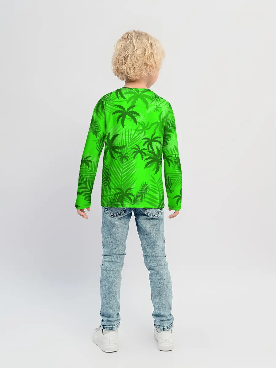 Детский лонгслив / ПАЛЬМЫ | ЛЕТО | TROPICAL
