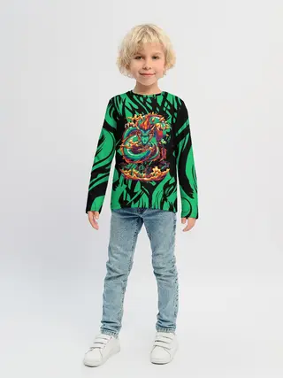 Детский лонгслив / Dragon | Дракон