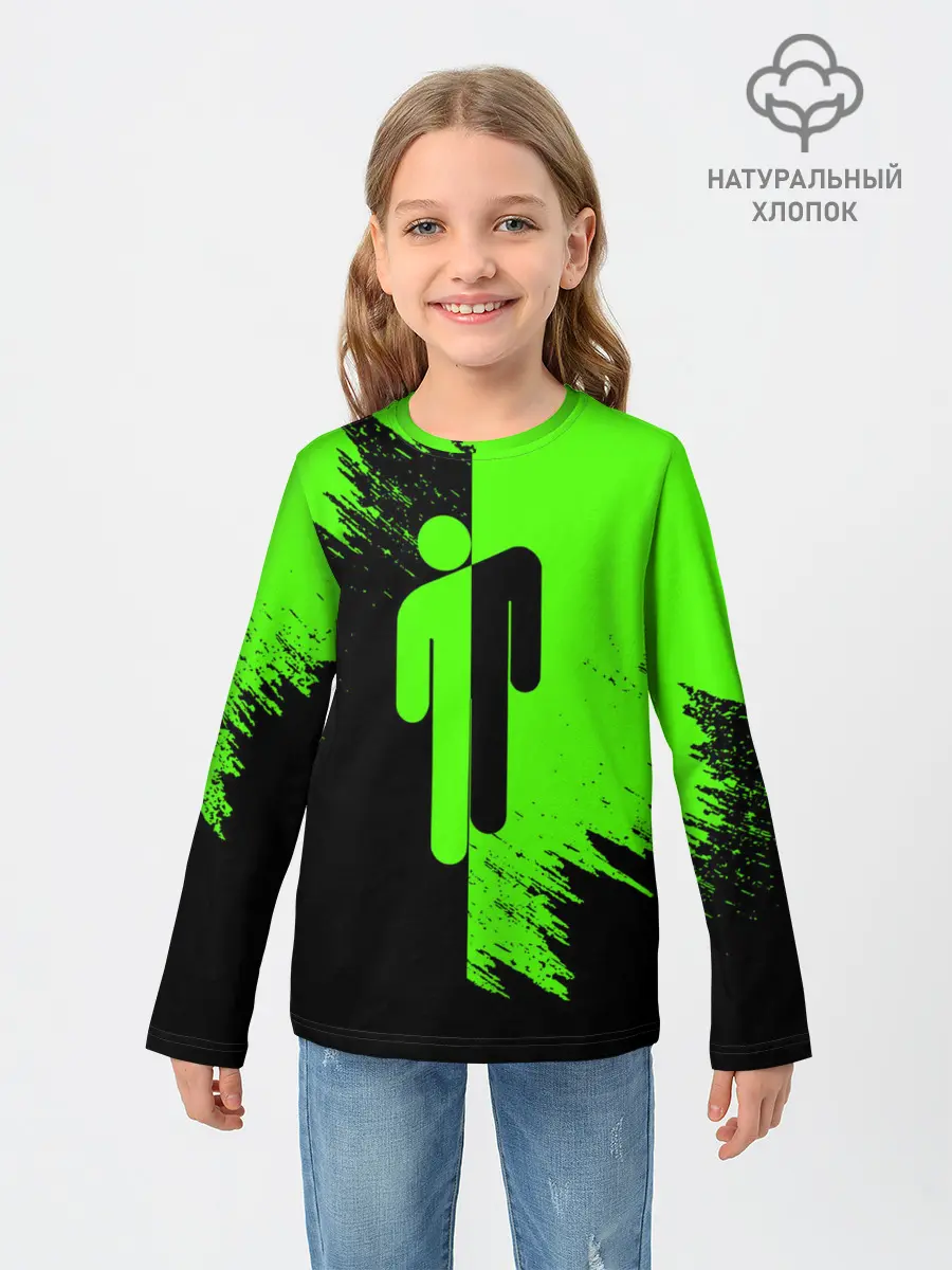 Детский лонгслив / BILLIE EILISH / БИЛЛИ АЙЛИШ