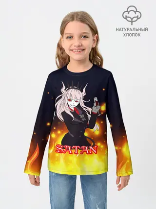 Детский лонгслив / Helltaker Satan Girl