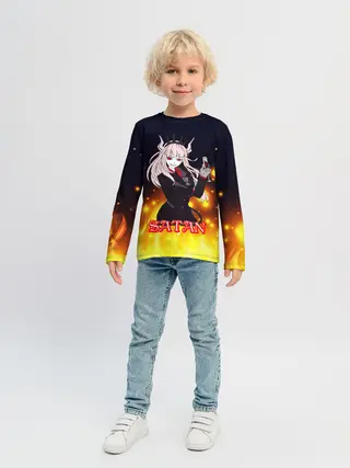 Детский лонгслив / Helltaker Satan Girl