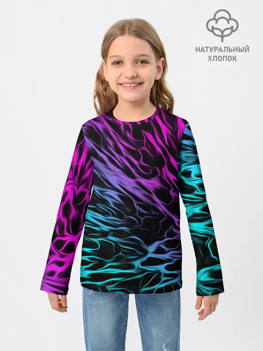 Детский лонгслив / НЕОНОВЫЕ РАЗВОДЫ / НЕОН