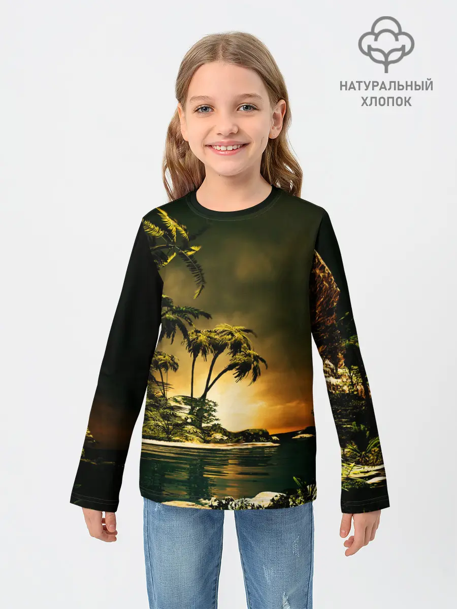 Детский лонгслив / РАЙСКИЙ ОСТРОВ