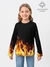 Детский лонгслив / Огонь