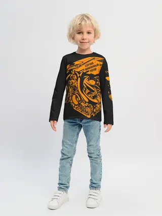 Детский лонгслив / Сердце - пламенный мотор