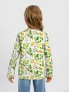 Детский лонгслив / Летний узор лимон ветки листья