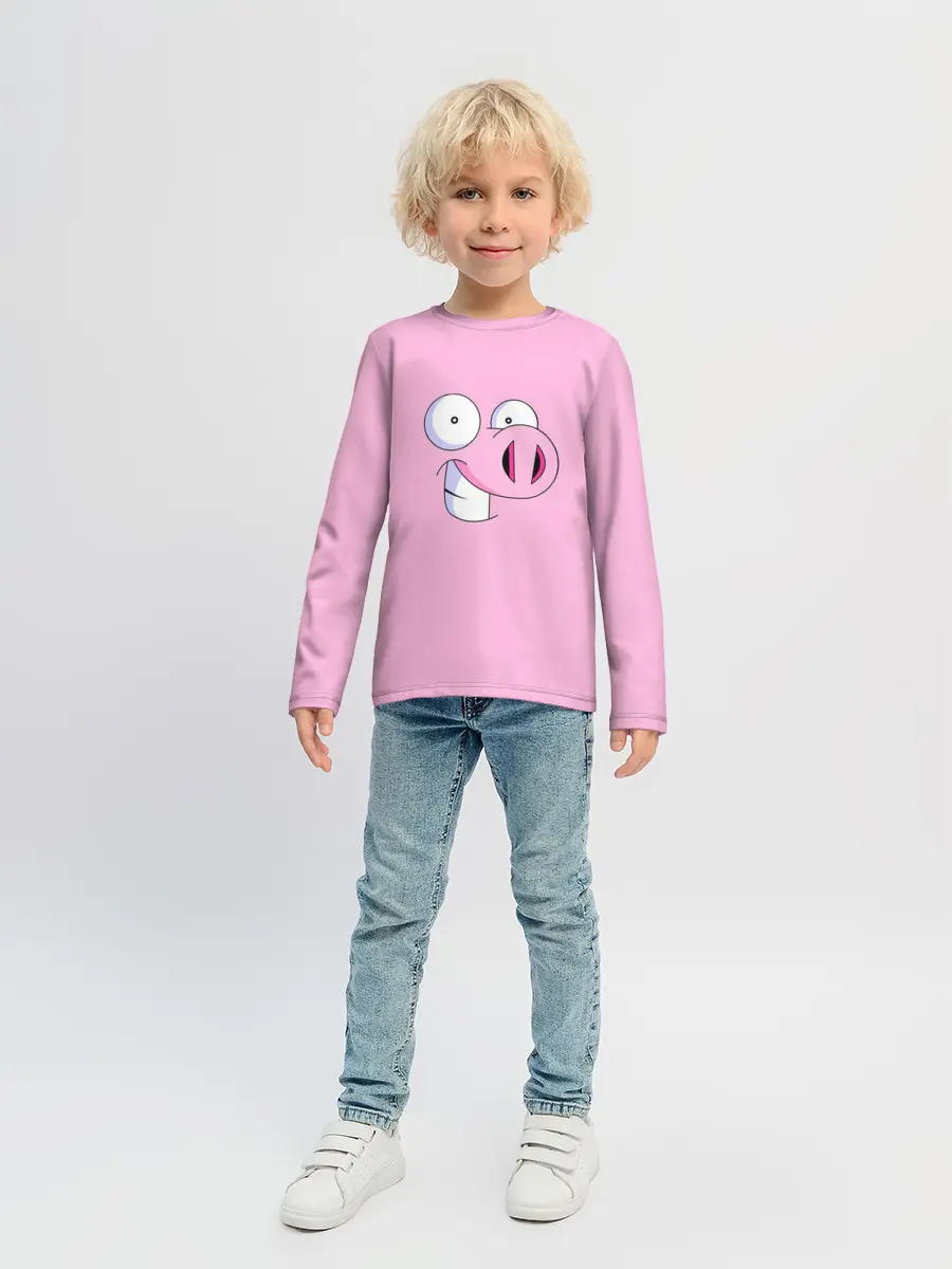 Детский лонгслив / Cвинья