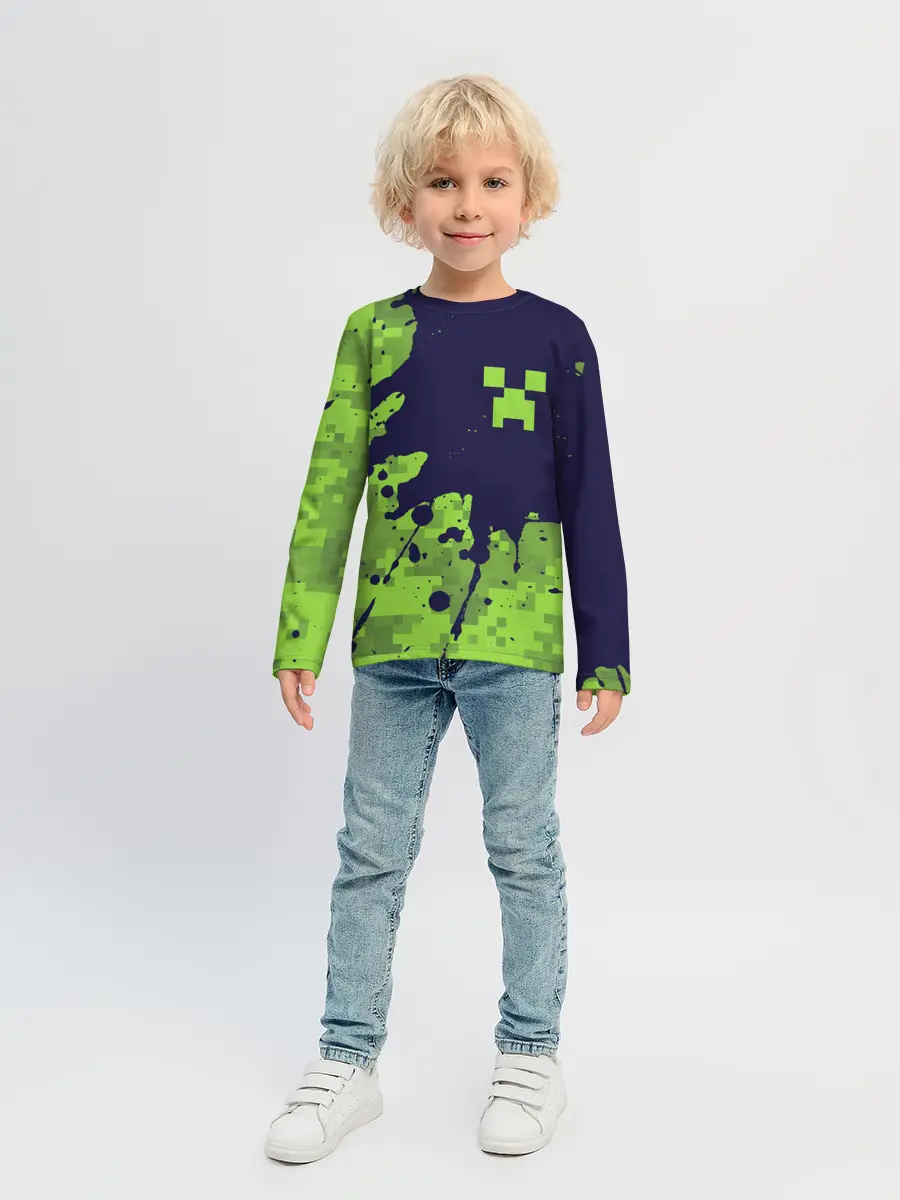 Детский лонгслив / MINECRAFT / МАЙНКРАФТ