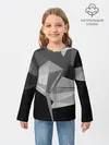 Детский лонгслив / Camo - Black & White