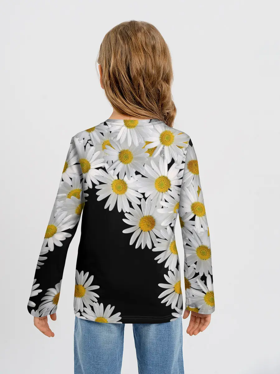 Детский лонгслив / Ромашковая россыпь