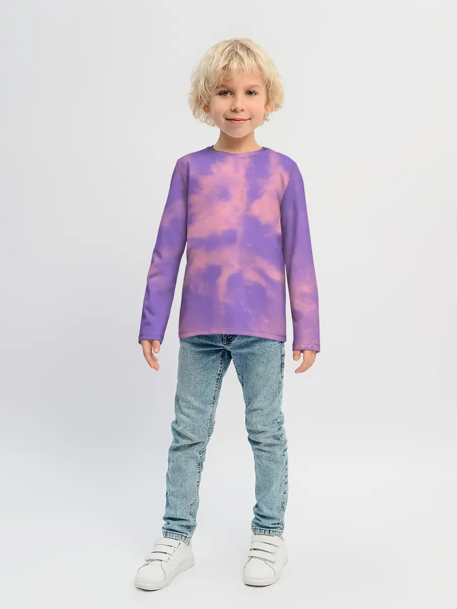 Детский лонгслив / Фиолетовый ТАЙ ДАЙ