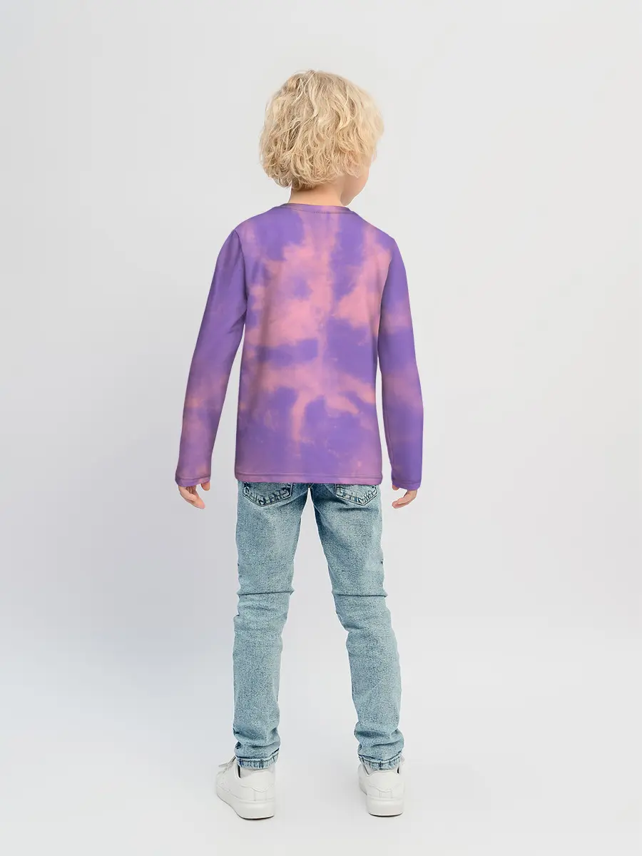 Детский лонгслив / Фиолетовый ТАЙ ДАЙ