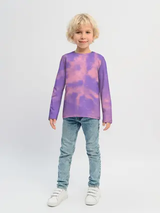 Детский лонгслив / Фиолетовый ТАЙ ДАЙ