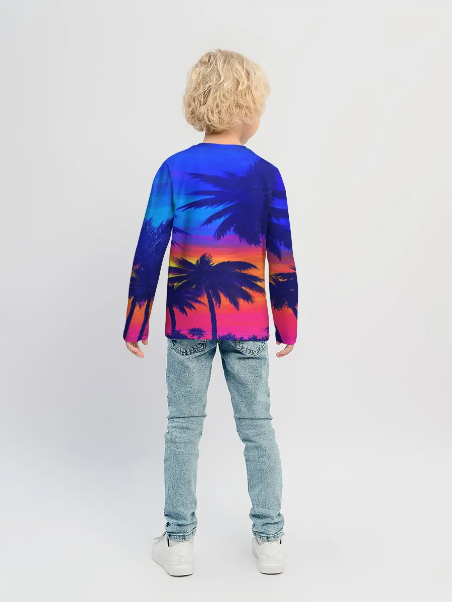 Детский лонгслив / ТРОПИКИ НЕОН