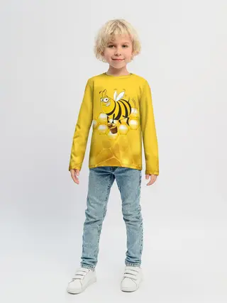 Детский лонгслив / Лето. Пчелы. Мед