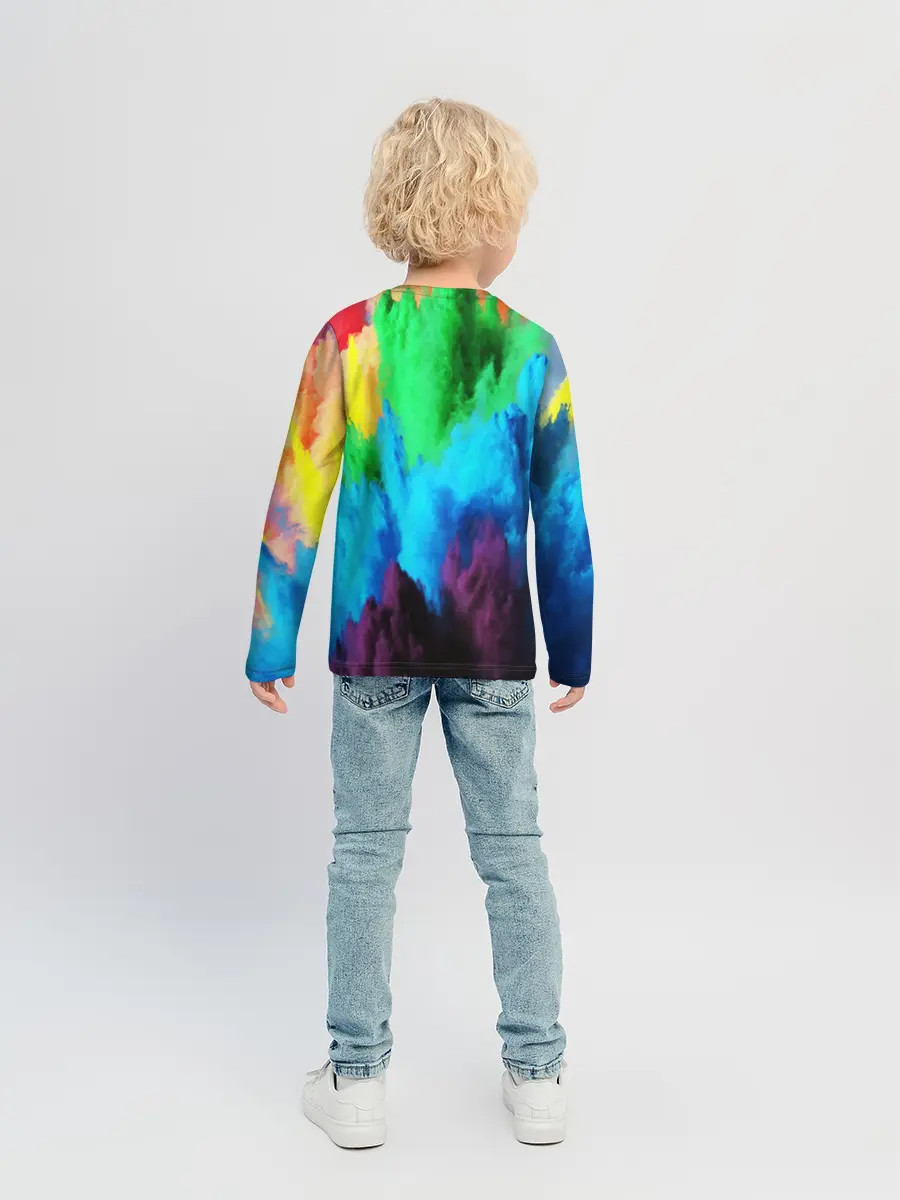 Детский лонгслив / РАЗНОЦВЕТНЫЕ КРАСКИ