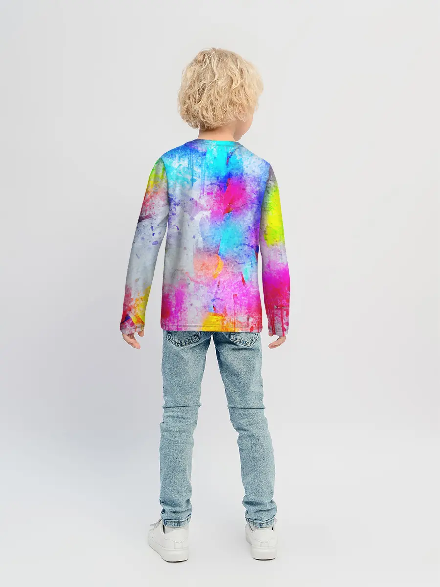 Детский лонгслив / НЕОНОВЫЕ ПОТЕРТОСТИ