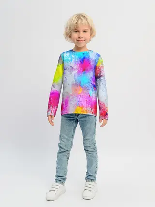 Детский лонгслив / НЕОНОВЫЕ ПОТЕРТОСТИ