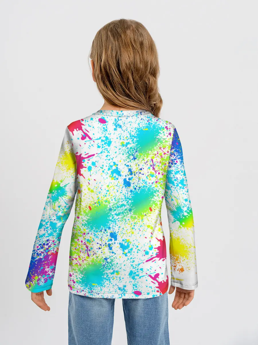 Детский лонгслив / БРЫЗГИ НЕОНА