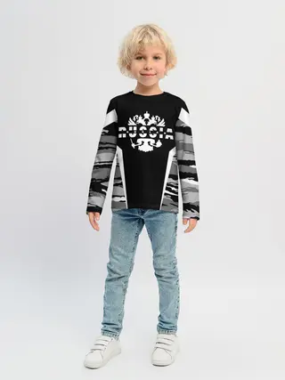 Детский лонгслив / Руслан камуфляж