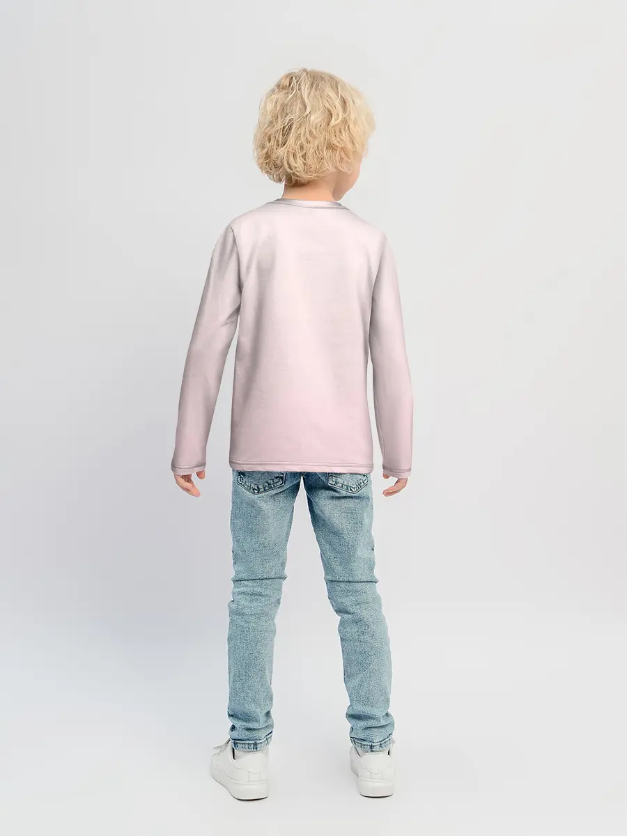 Детский лонгслив / Спящий дракон Хаку чиби цветы