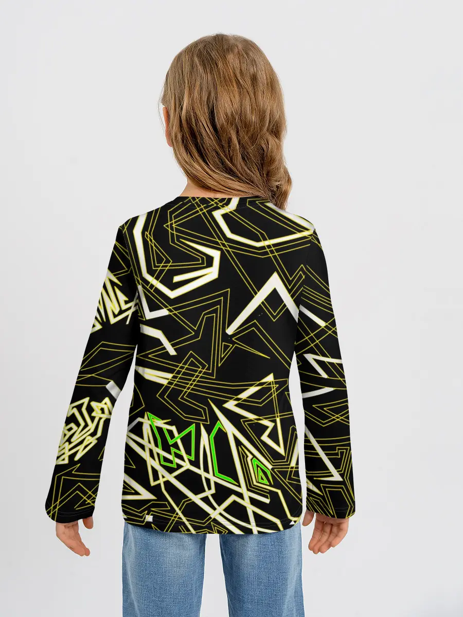 Детский лонгслив / Геометрическая абстракция