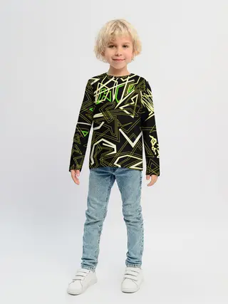 Детский лонгслив / Геометрическая абстракция