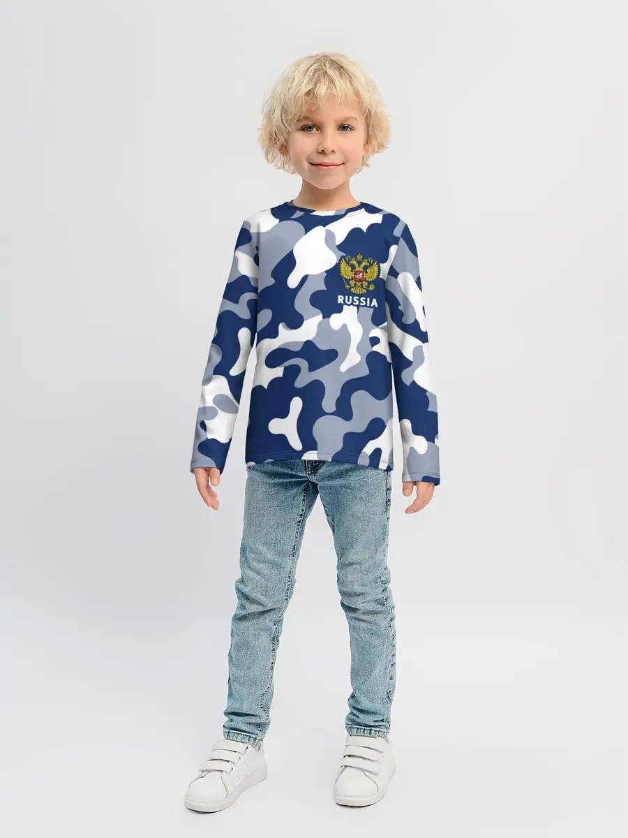 Детский лонгслив / RUSSIA / РОССИЯ
