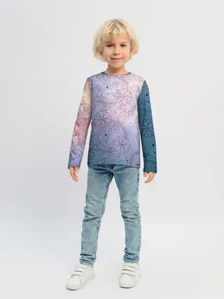 Детский лонгслив / Нежные цвета